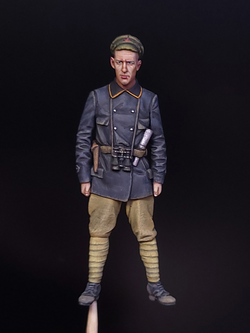 Figures: Red Army armored car crewman, 1920, photo #3