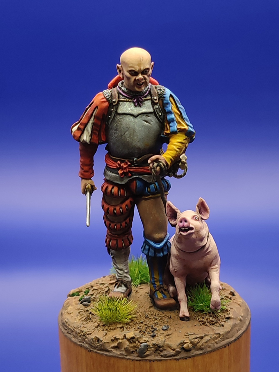 Figures: Landsknecht with a pig, 16th century, photo #2
