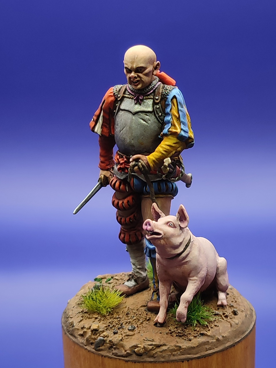 Figures: Landsknecht with a pig, 16th century, photo #3