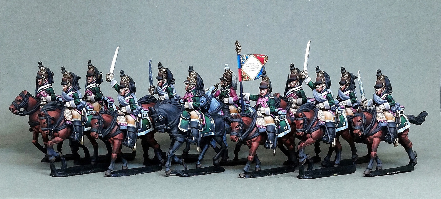 Figures: French dragoons and adjutants, 17th regt., photo #1