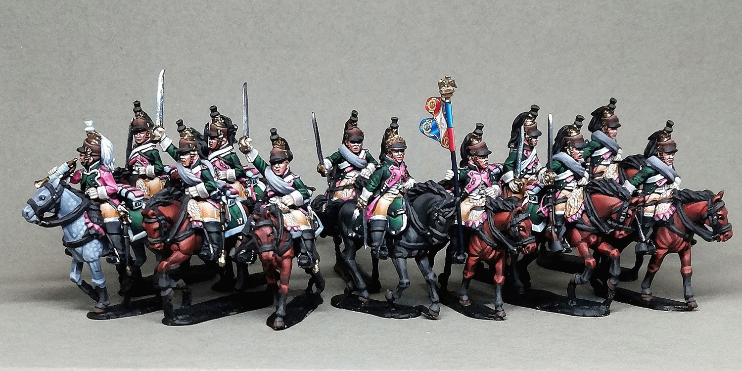 Figures: French dragoons and adjutants, 17th regt., photo #2