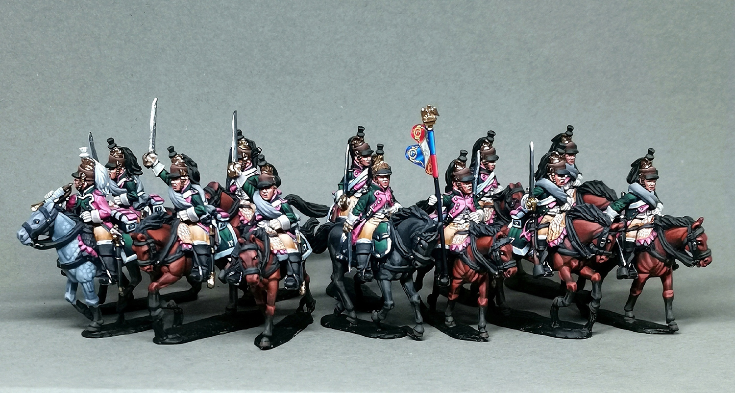 Figures: French dragoons and adjutants, 17th regt., photo #3