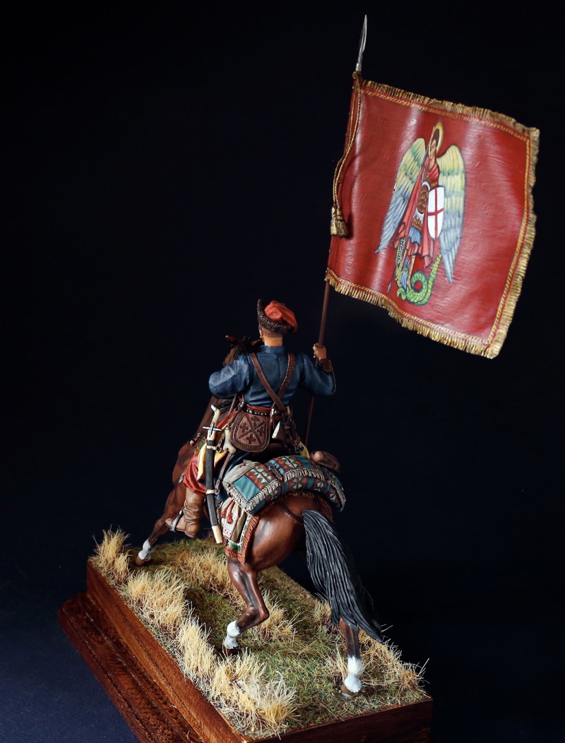 Figures: Standard bearer, Zaporozhye cossacks, early 17th cent., photo #2