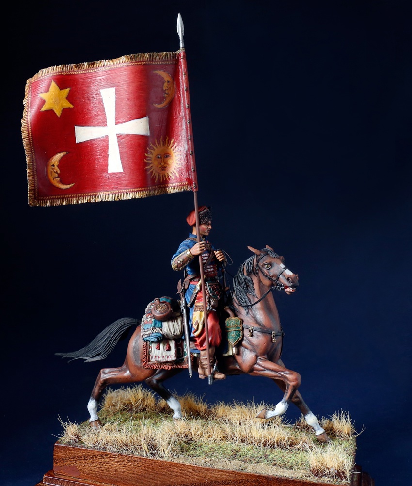 Figures: Standard bearer, Zaporozhye cossacks, early 17th cent., photo #3