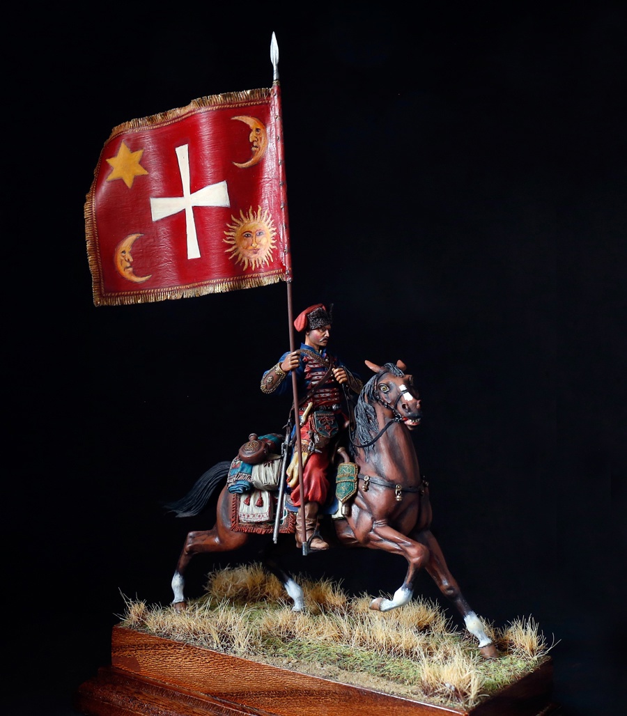 Figures: Standard bearer, Zaporozhye cossacks, early 17th cent., photo #4