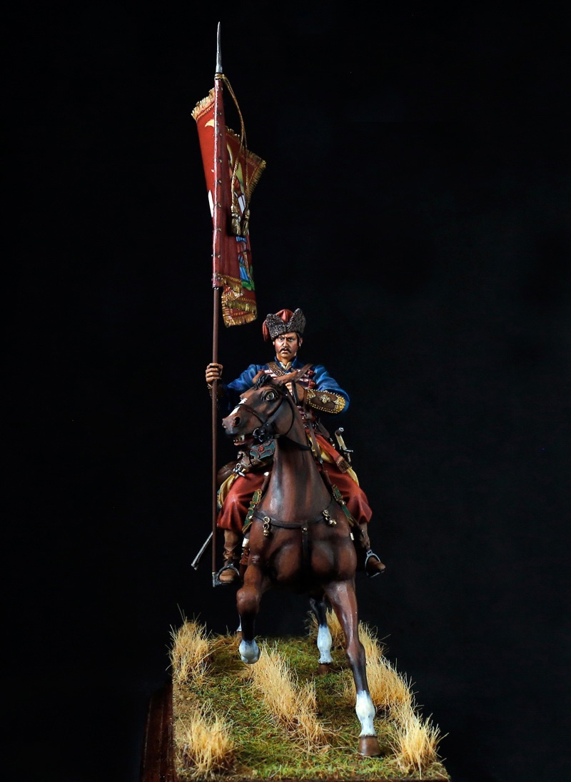 Figures: Standard bearer, Zaporozhye cossacks, early 17th cent., photo #5