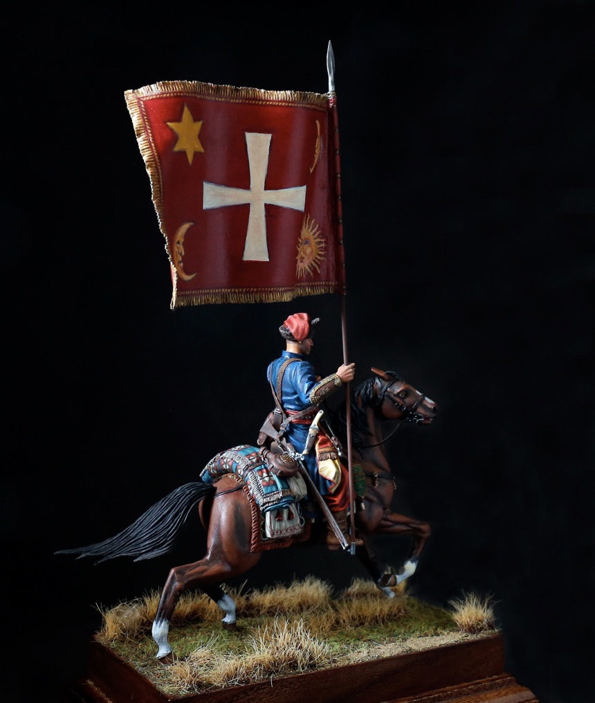 Figures: Standard bearer, Zaporozhye cossacks, early 17th cent., photo #7