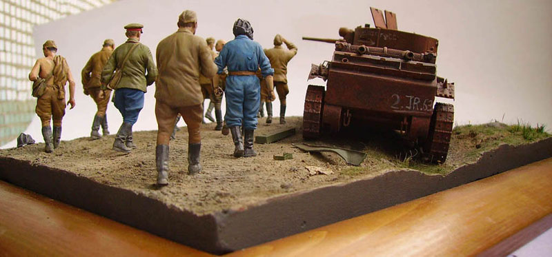 Dioramas and Vignettes: Prisoners of War. Summer 1941, photo #9