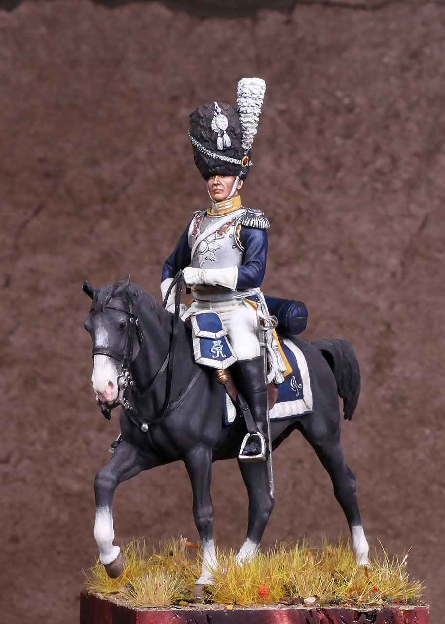 Фигурки: Офицер гвардейских конных гренадеров, Вюртемберг 1809-14 гг., фото #1
