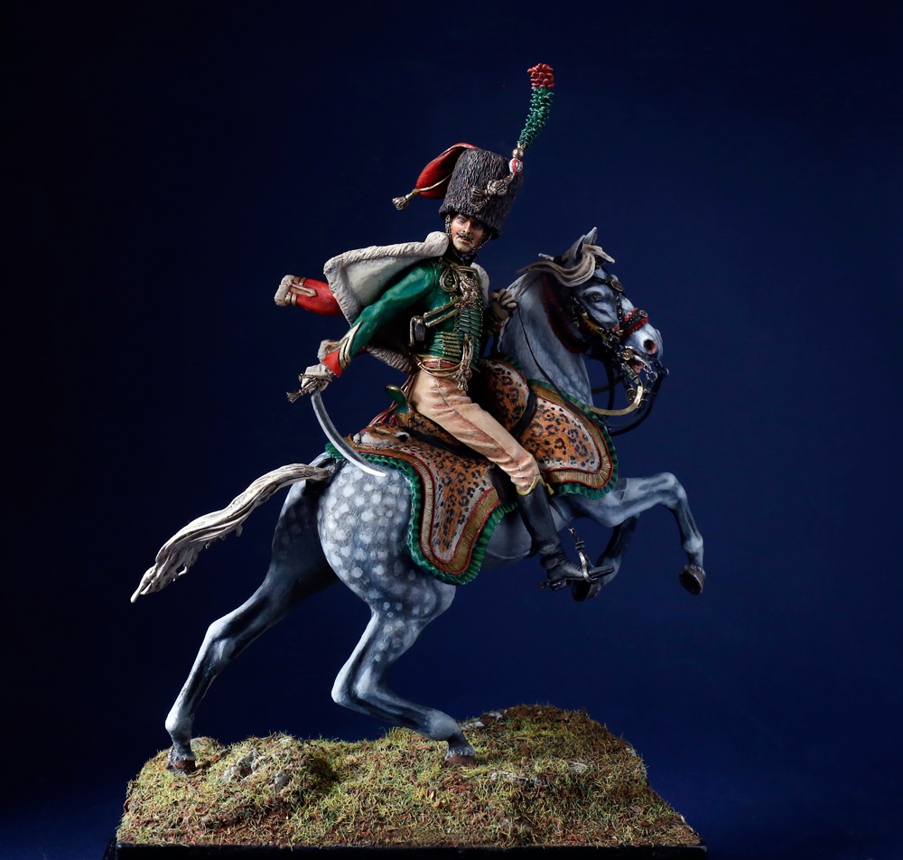 Фигурки: Офицер конных егерей императорской гвардии, идущий в атаку., фото #1