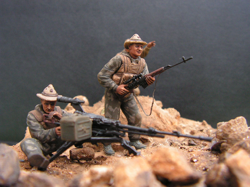 Dioramas and Vignettes: At the fire position. Afghanistan 1989, photo #2