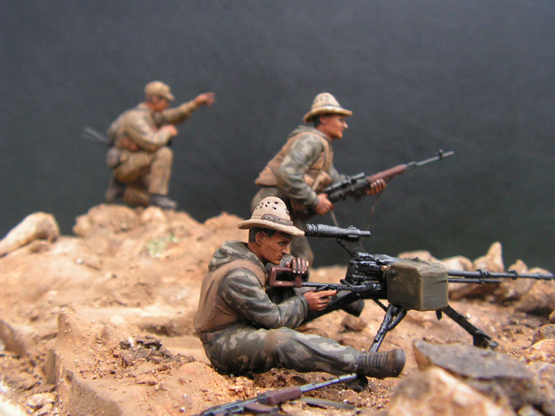 Dioramas and Vignettes: At the fire position. Afghanistan 1989, photo #3