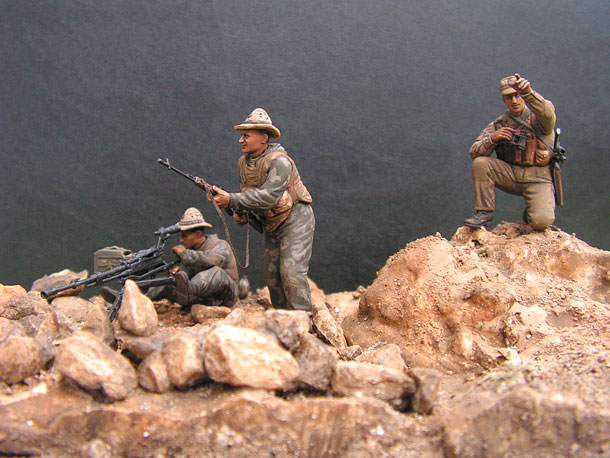 Dioramas and Vignettes: At the fire position. Afghanistan 1989