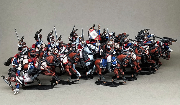 Figures: French cuirassiers, 1st regt.