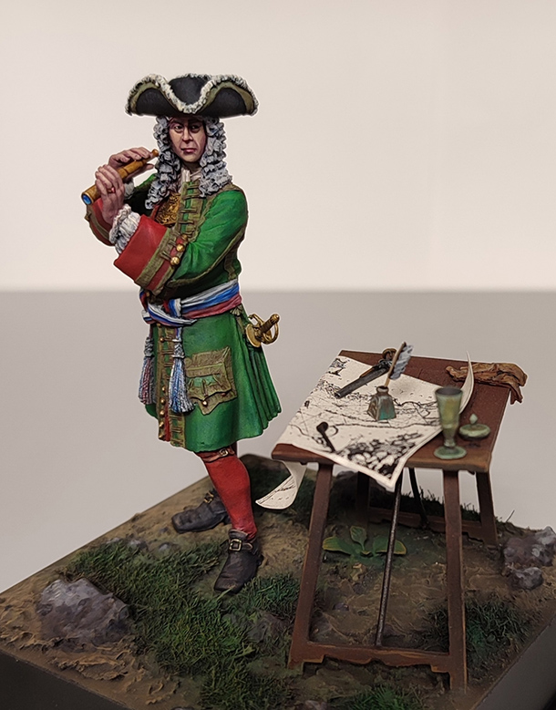 Фигурки: Офицер русской армии, 1707-1713г.