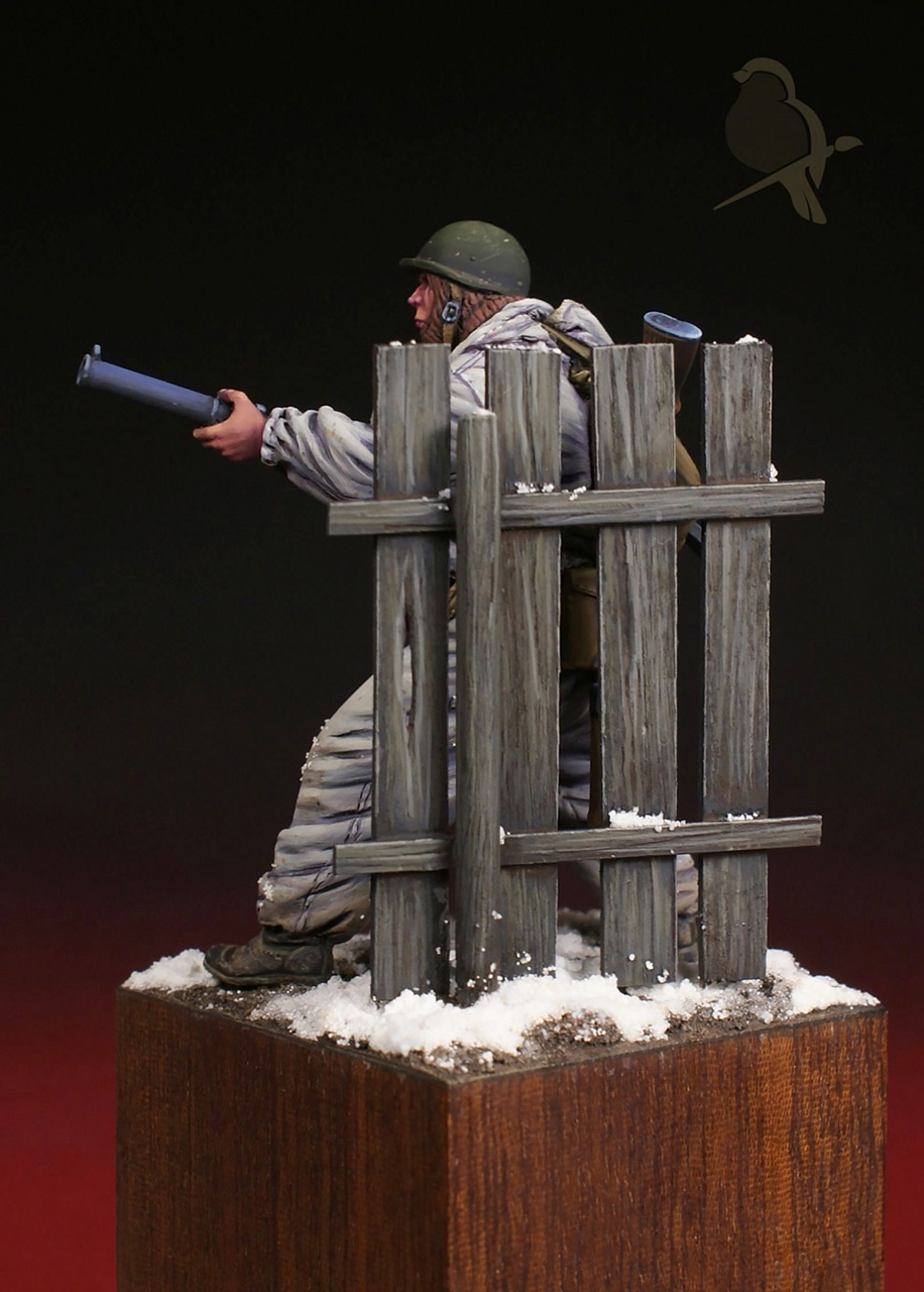 Figures: Soviet trooper with RMN-50. Kharkov 1943, photo #6