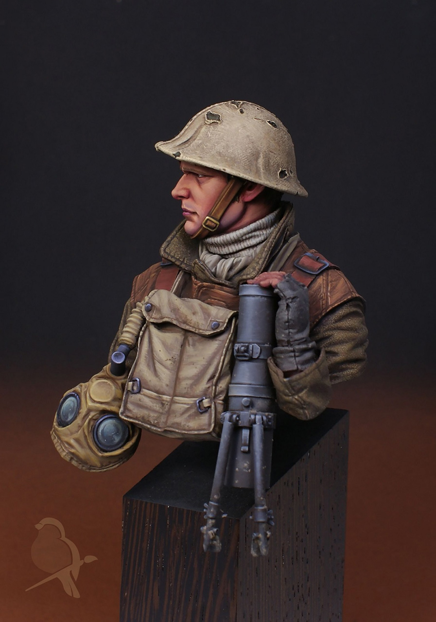 Figures: Lewis machine gunner, WWI, photo #5