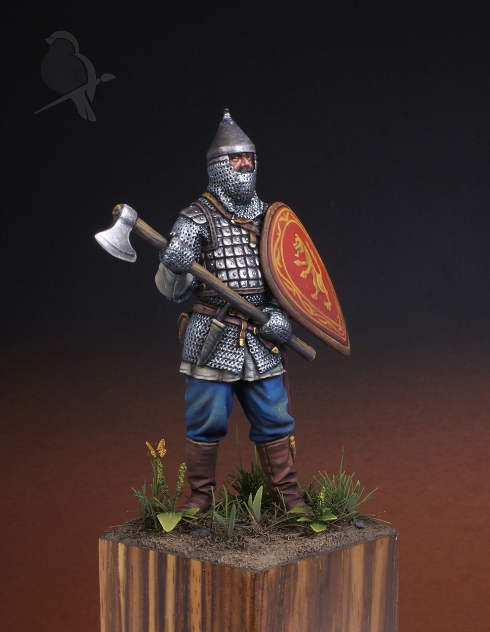 Figures: Russian warrion with an axe, 14th cent., photo #2