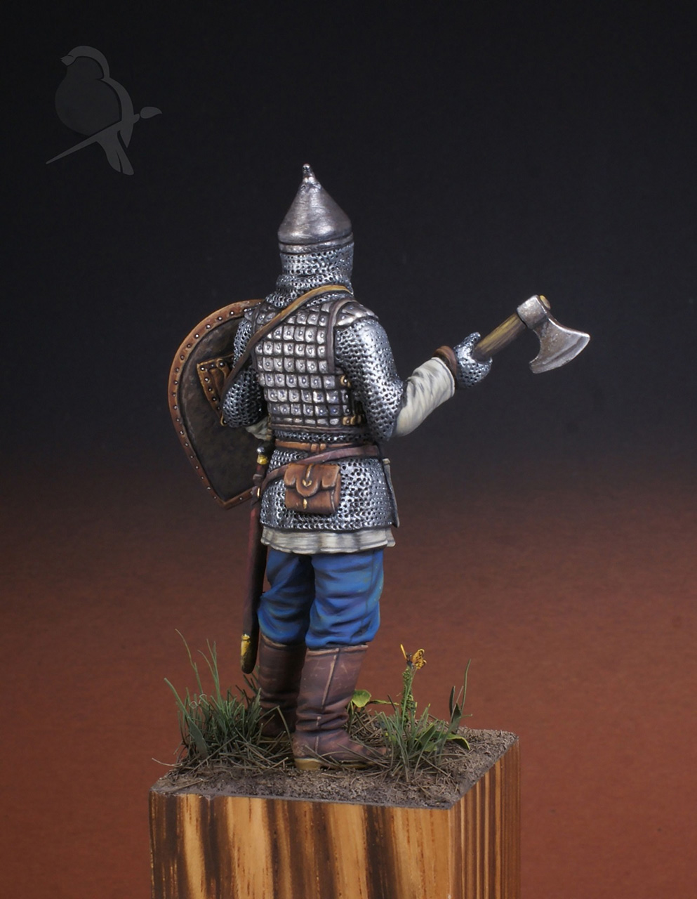 Figures: Russian warrion with an axe, 14th cent., photo #3