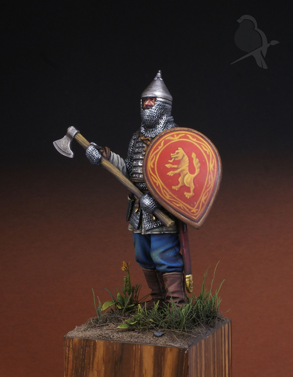 Figures: Russian warrion with an axe, 14th cent., photo #5