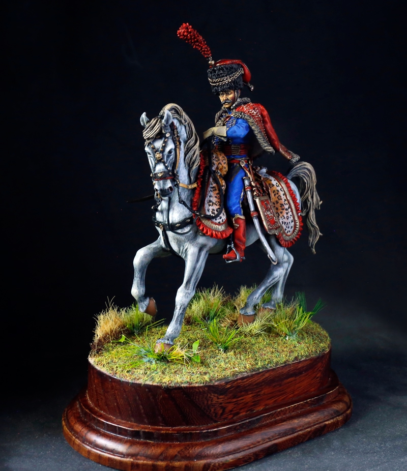 Figures: Captain, elite company of 4th Hussars, 1806-12, photo #1