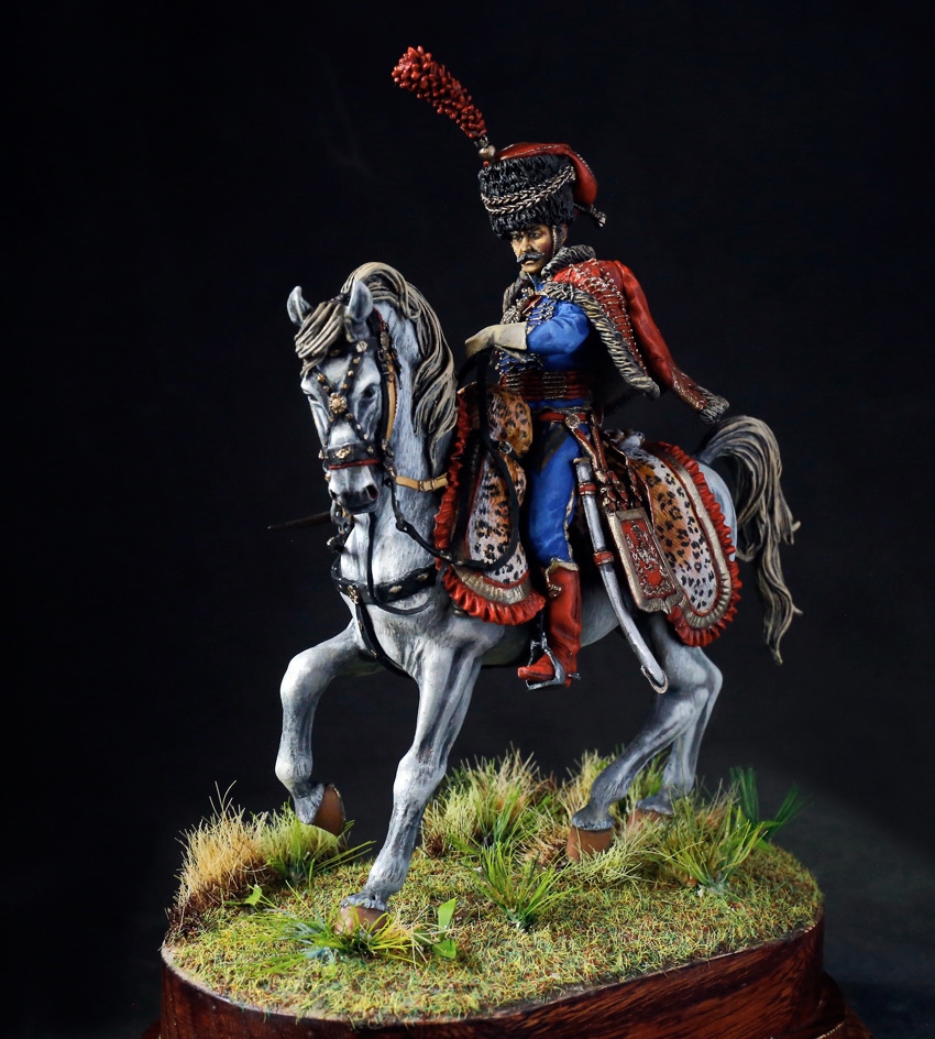 Figures: Captain, elite company of 4th Hussars, 1806-12, photo #2