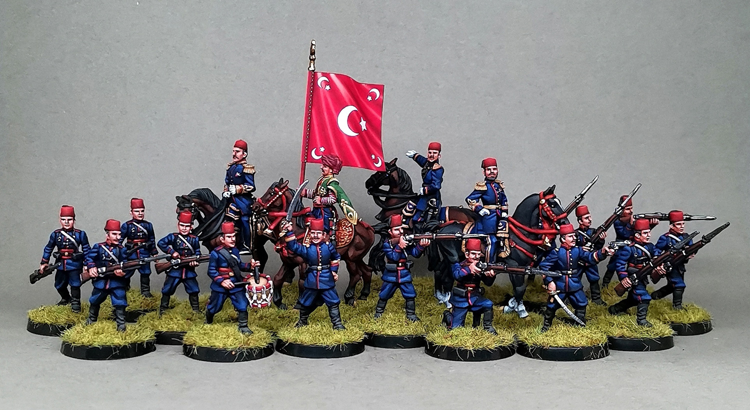 Figures: Ottoman army, Russo-Turkish war 1877-78, photo #1