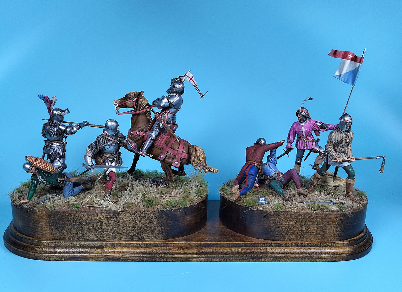 Диорамы и виньетки: Средневековое сражение, фото #9