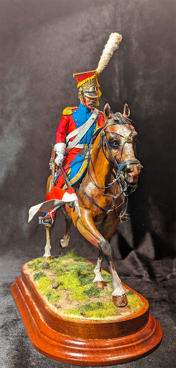 Фигурки: Рядовой шевалежеров-улан Императорской гвардии Франции. 1811-1815г.г., фото #5