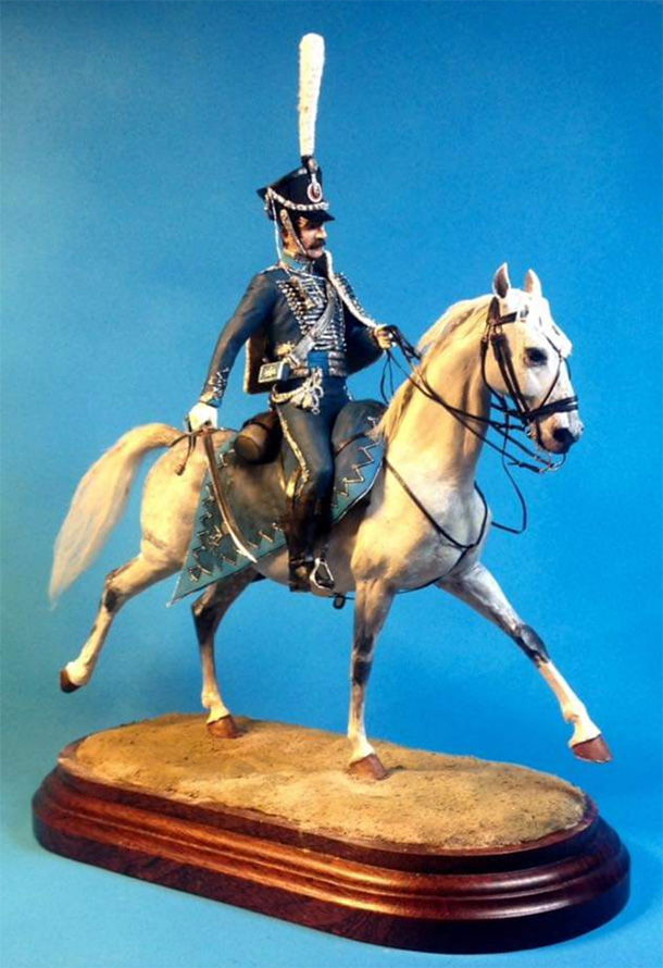 Figures: Senior officer, Lubensky Hussars. Russia 1812