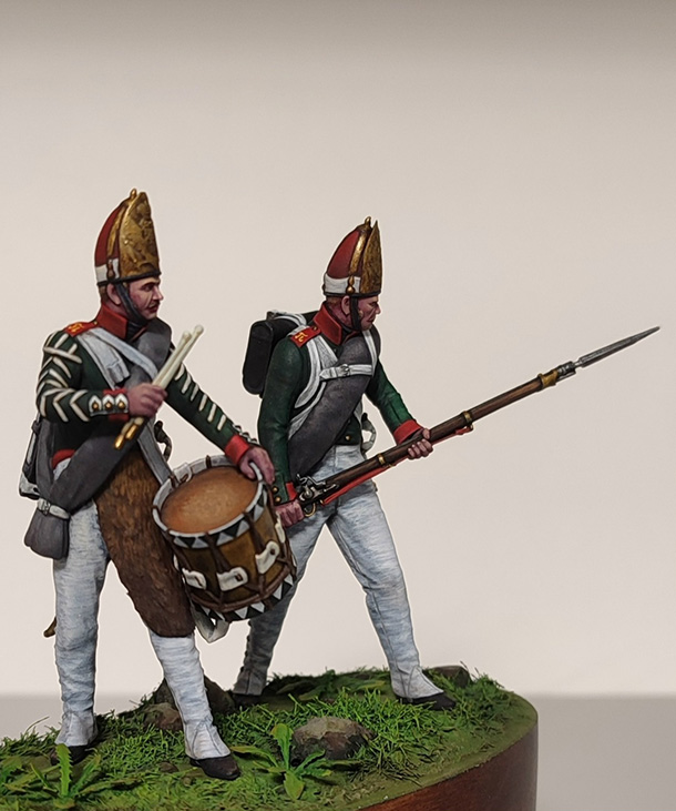 Фигурки: Барабанщик и фузилёр Павловского гренадерского полка