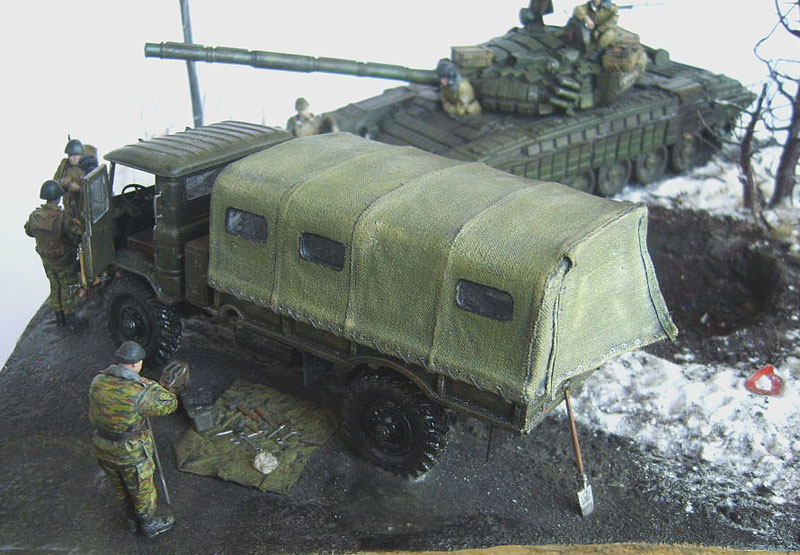 Диорамы и виньетки: Первый снег, фото #10