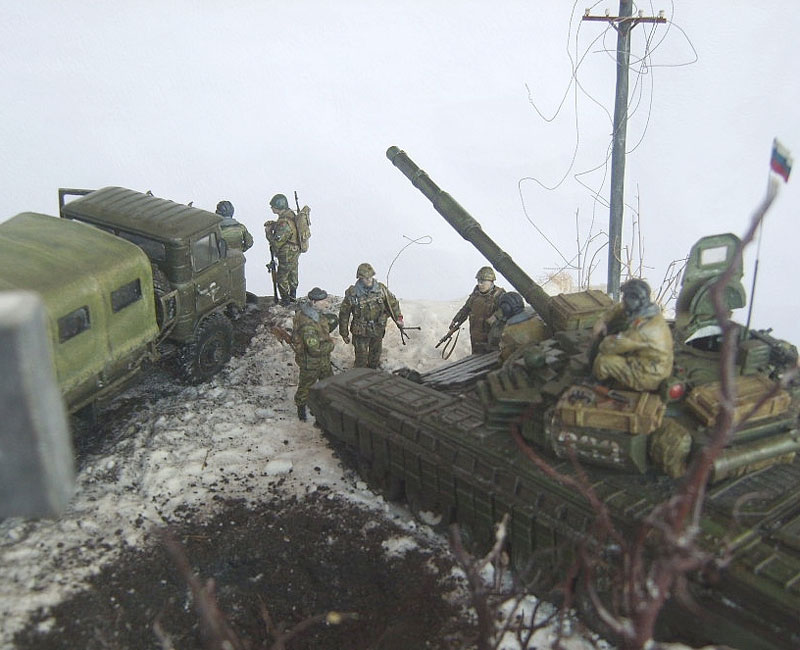 Диорамы и виньетки: Первый снег, фото #3