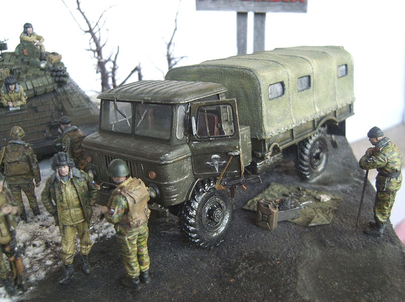 Диорама с ГАЗ 53