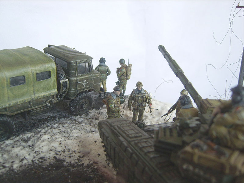 Диорамы и виньетки: Первый снег, фото #9