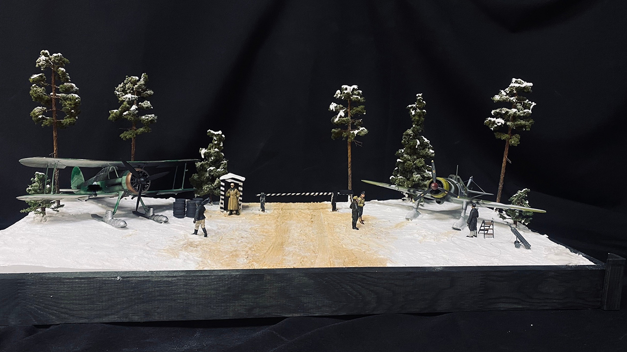 Диорамы и виньетки: Финский полевой аэродром, фото #10