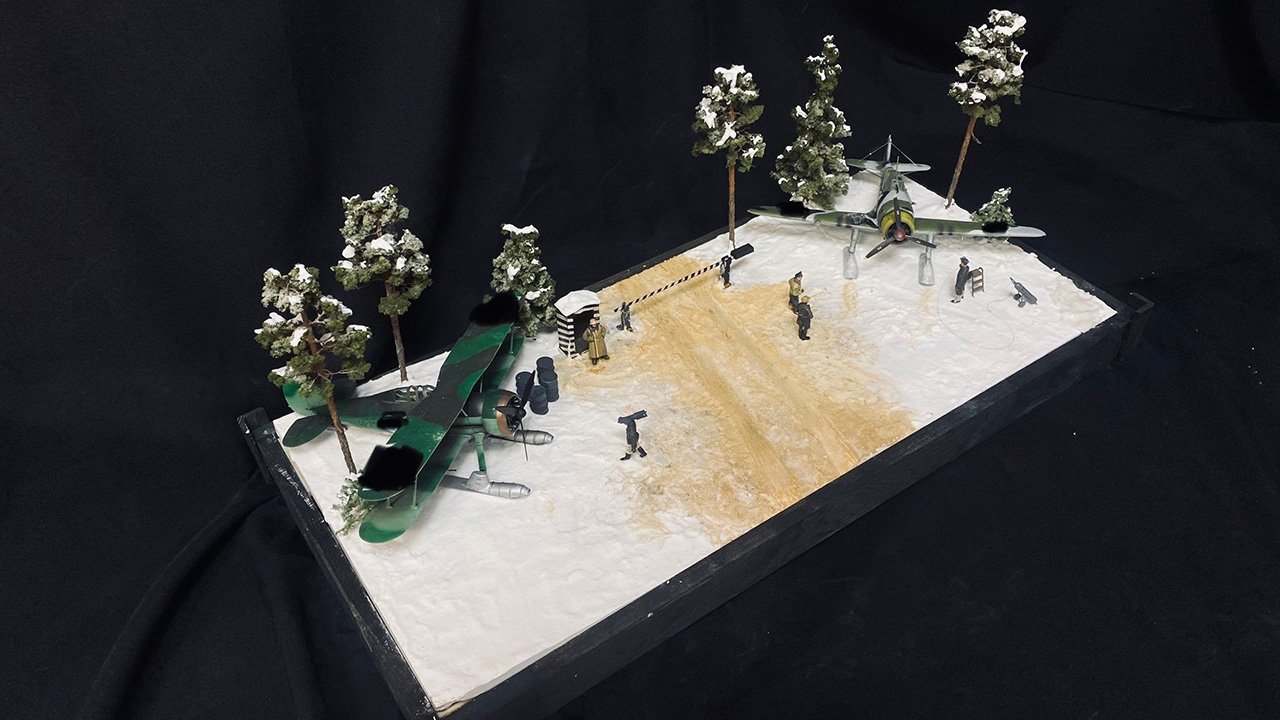 Диорамы и виньетки: Финский полевой аэродром, фото #2