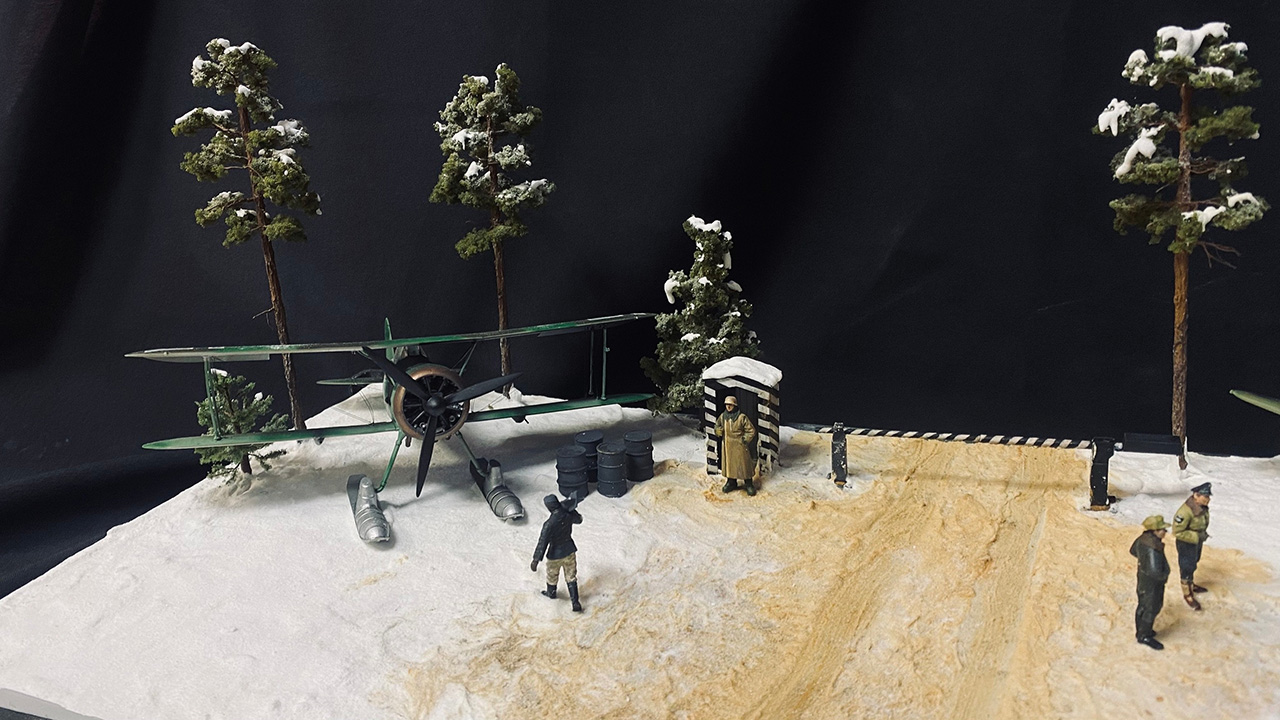Диорамы и виньетки: Финский полевой аэродром, фото #4