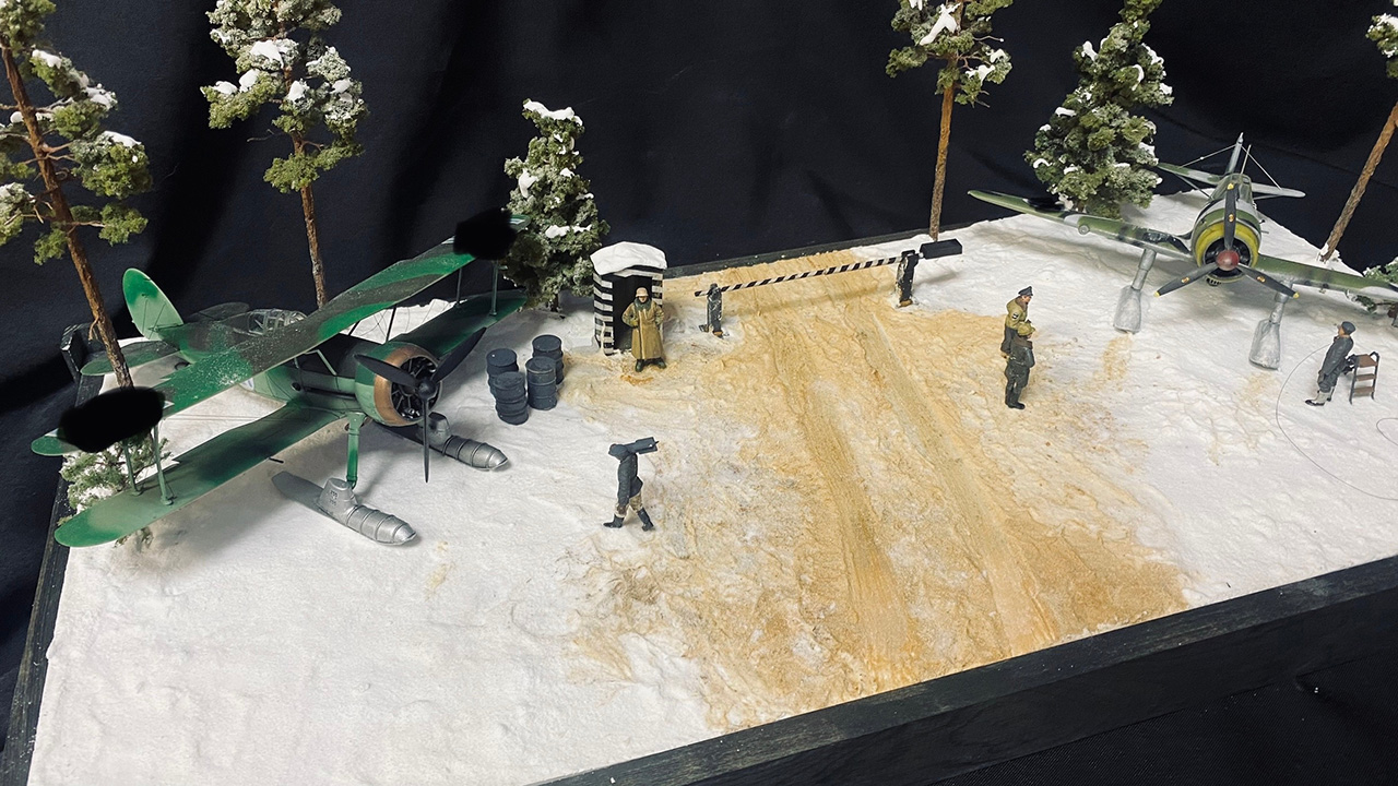 Диорамы и виньетки: Финский полевой аэродром, фото #5