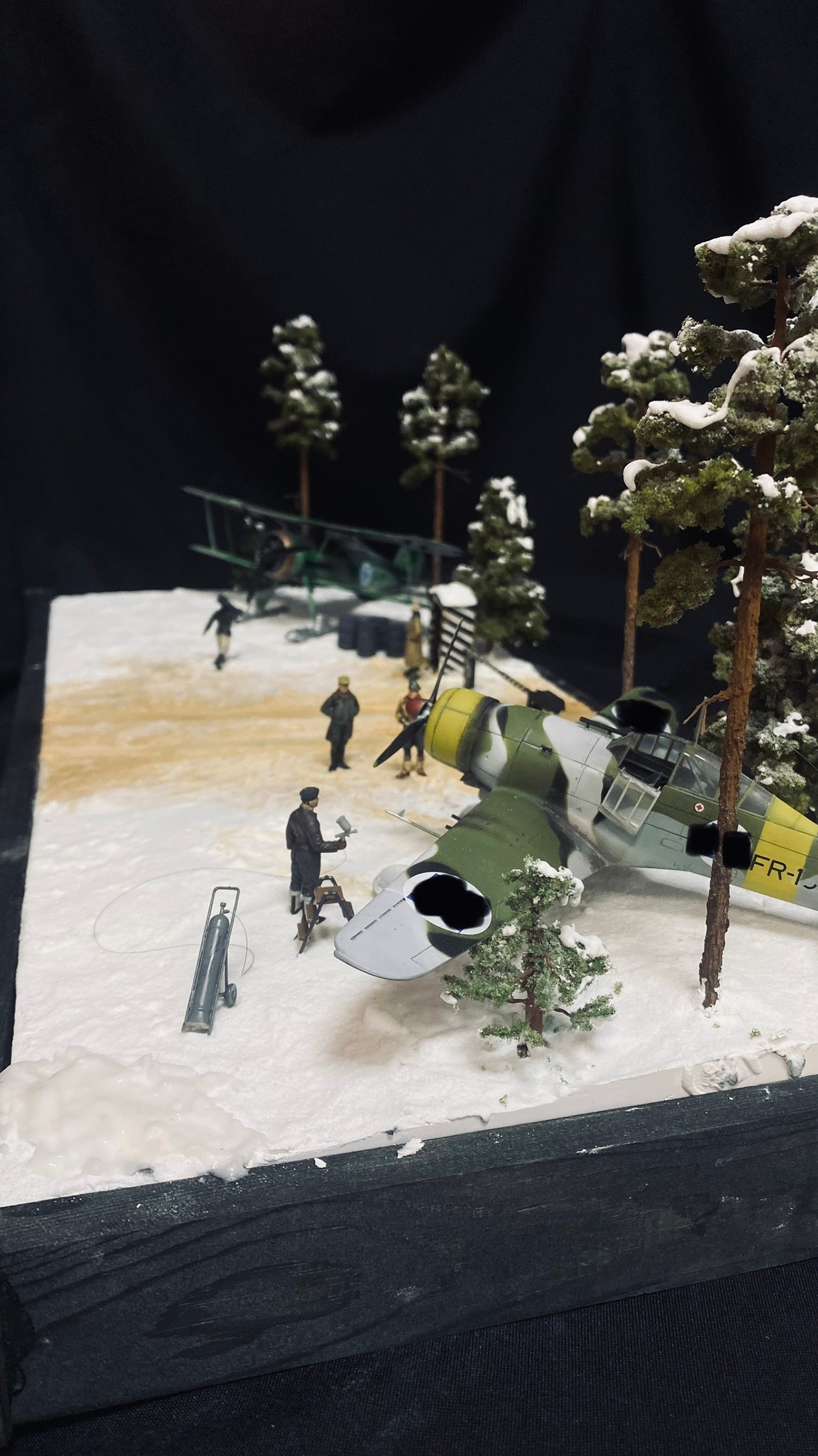 Диорамы и виньетки: Финский полевой аэродром, фото #7