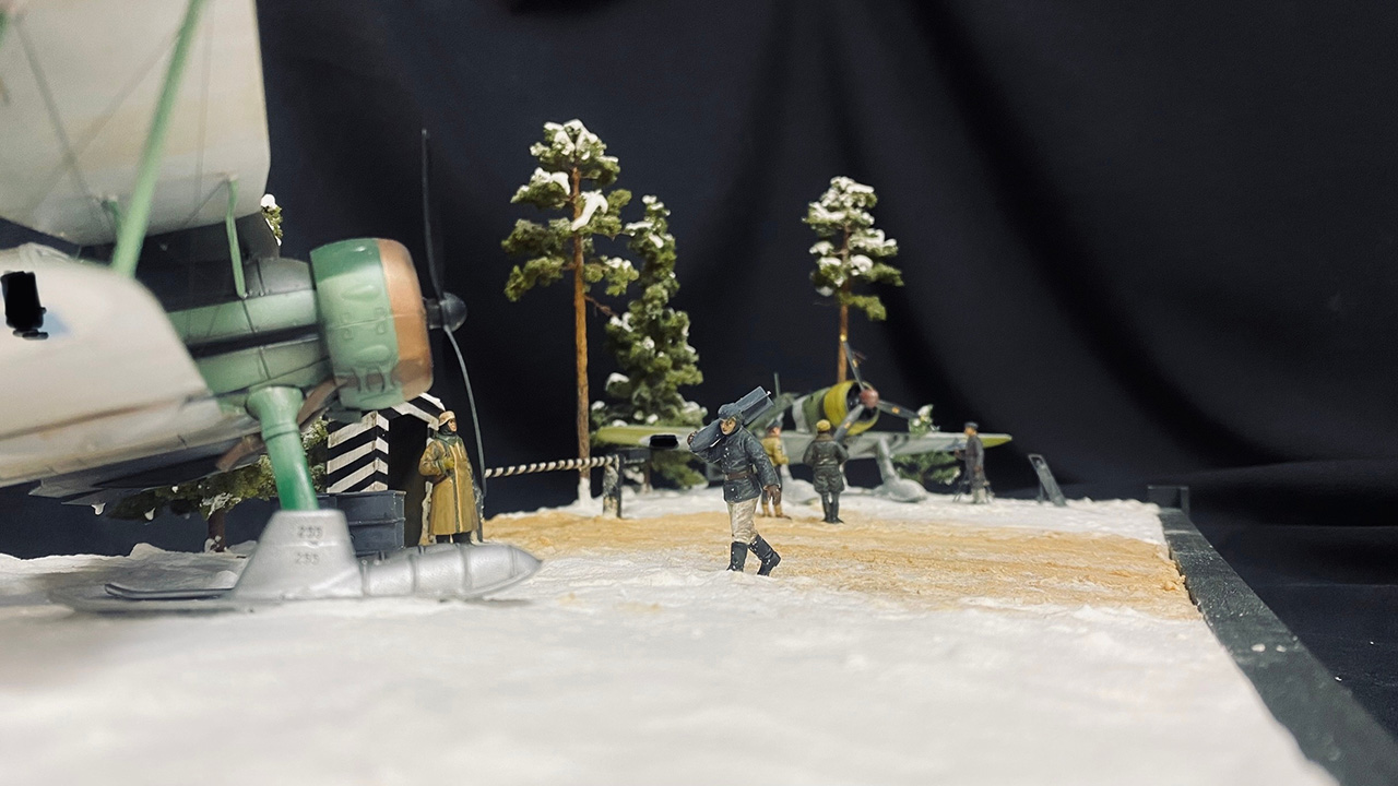 Диорамы и виньетки: Финский полевой аэродром, фото #8