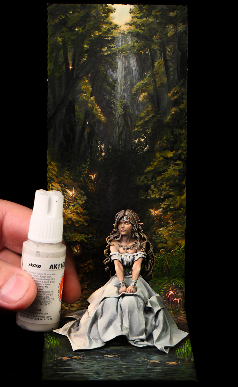 Dioramas and Vignettes: Eight pixies, lily, lily, ent, photo #6