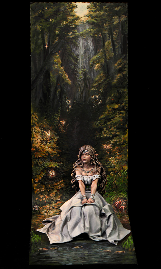 Диорамы и виньетки: Восемь пикси, лилия, лилия, энт