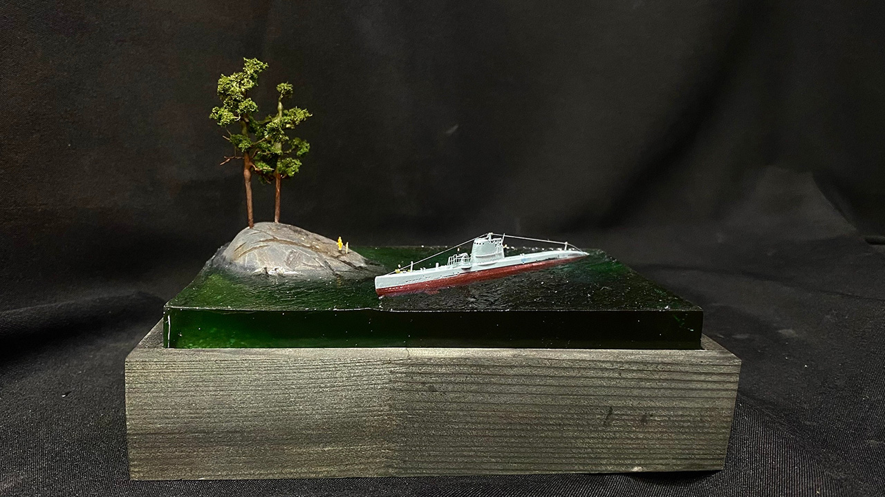 Dioramas and Vignettes: M-77 Malyutka in Ladoga skerries. 1943, photo #1