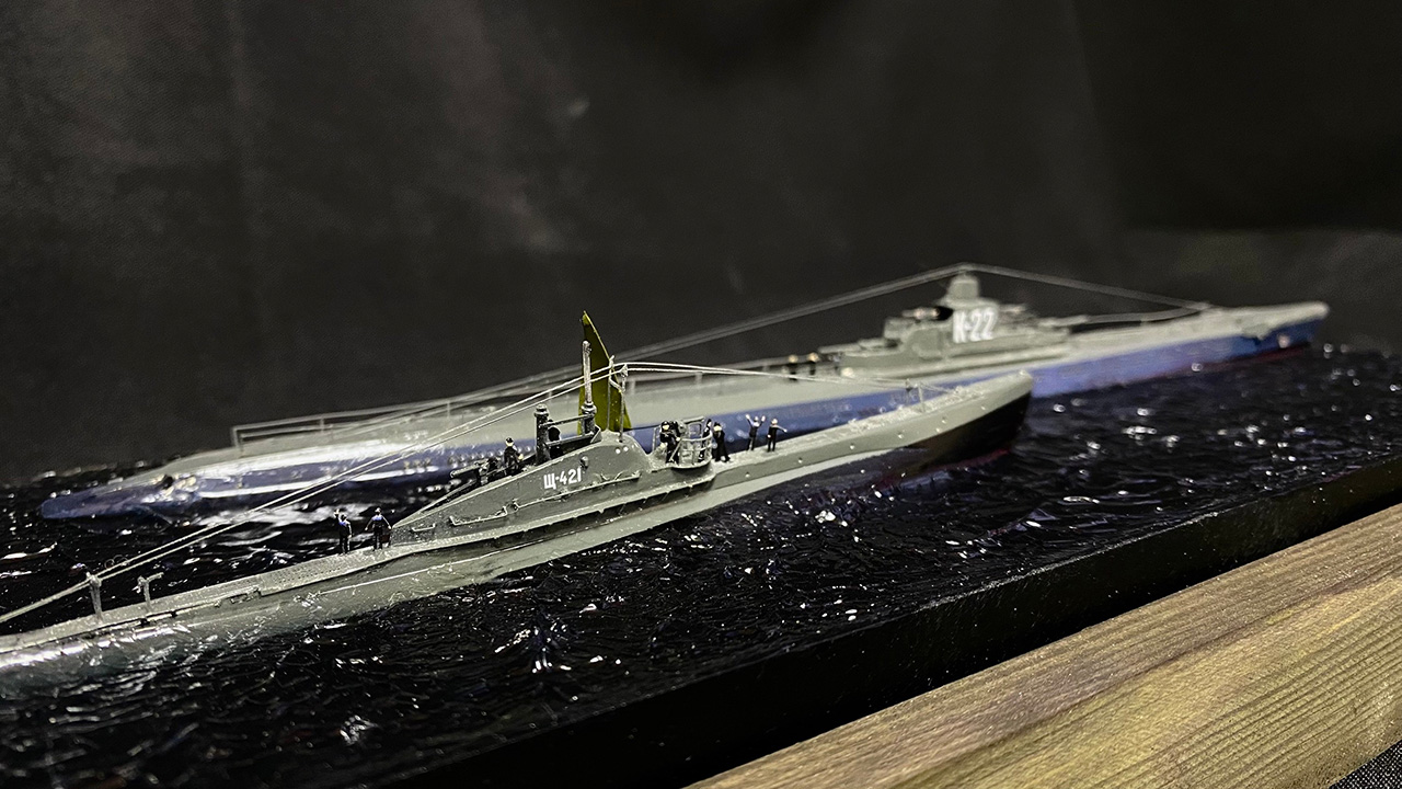 Диорамы и виньетки: &laquo;Щука&raquo; под парусом. Апрель 1942 года, фото #3