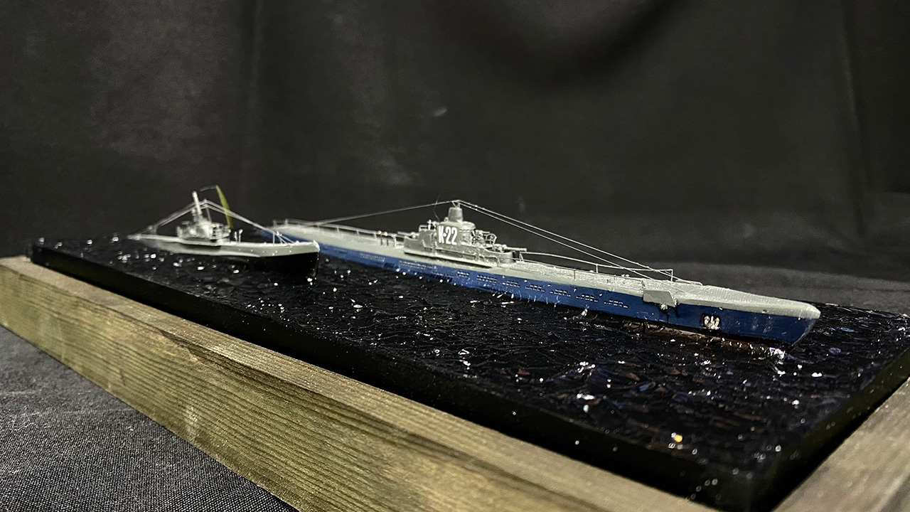 Диорамы и виньетки: &laquo;Щука&raquo; под парусом. Апрель 1942 года, фото #7