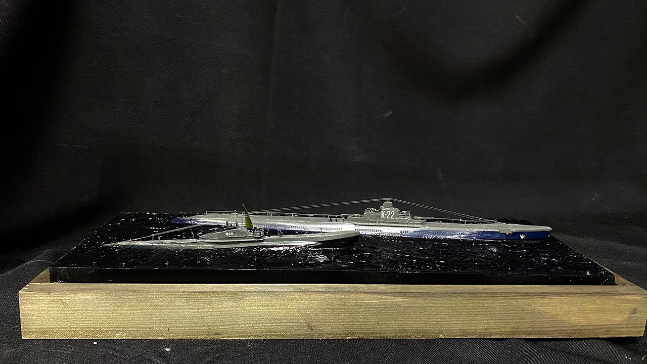 Диорамы и виньетки: &laquo;Щука&raquo; под парусом. Апрель 1942 года, фото #8