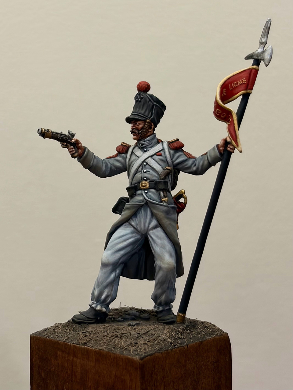 Фигурки: Старший сержант, 2-й орлоносец 14-го линейного полка, Франция 1812-15 гг., фото #2