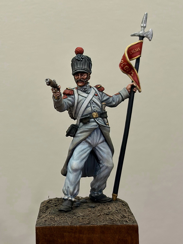 Фигурки: Старший сержант, 2-й орлоносец 14-го линейного полка, Франция 1812-15 гг.