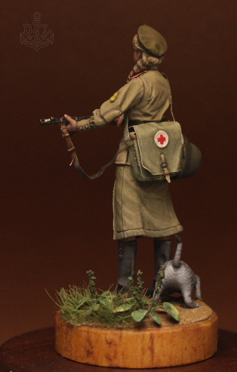 Фигурки: Санинструктор 355-го ОБМП ШСБО ТОФ, август 1945 г., фото #4